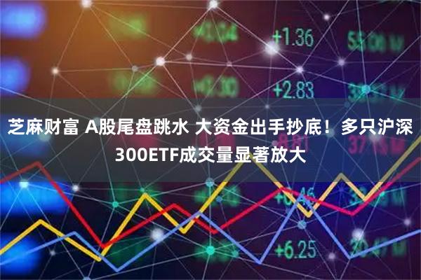 芝麻财富 A股尾盘跳水 大资金出手抄底！多只沪深300ETF成交量显著放大