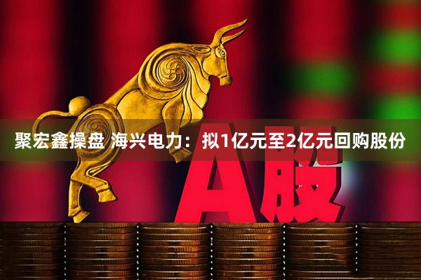 聚宏鑫操盘 海兴电力：拟1亿元至2亿元回购股份