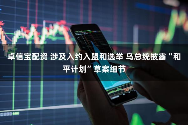 卓信宝配资 涉及入约入盟和选举 乌总统披露“和平计划”草案细节